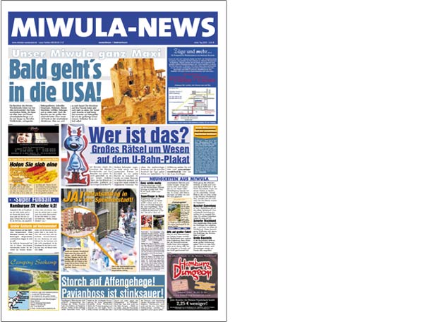 MiWuLa News Wartezonen-Zeitung - Titelseite